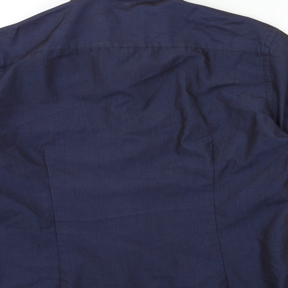 River Island Mens Blue    Dress Shirt Size M