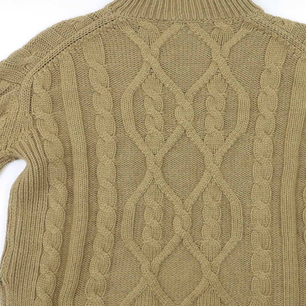 Marks and Spencer Mens Beige  Knit Pullover Jumper Size M