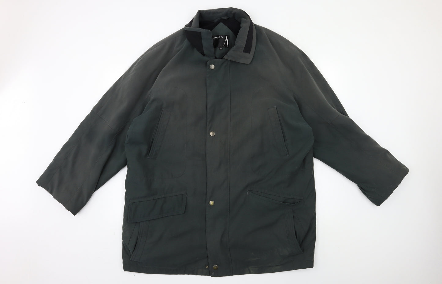 AWARD Mens Green   Overcoat Coat Size XL