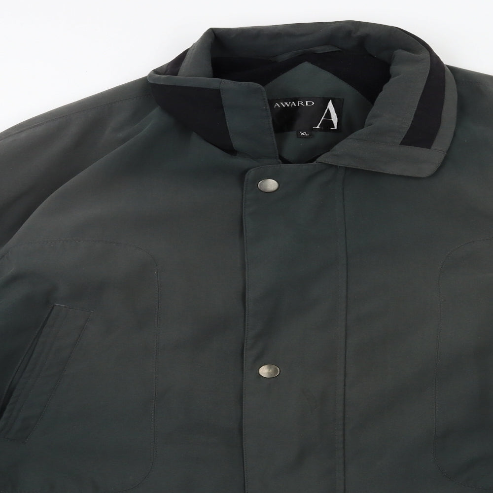 AWARD Mens Green   Overcoat Coat Size XL