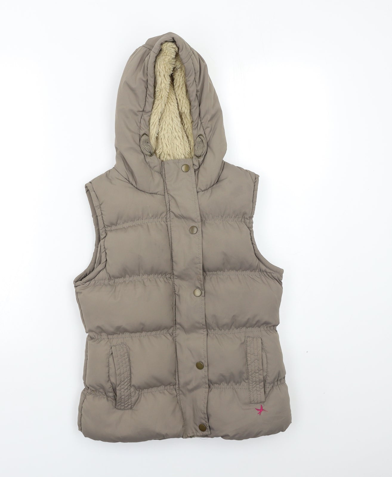 Young Dimension Girls Brown   Gilet Coat Size 10 Years