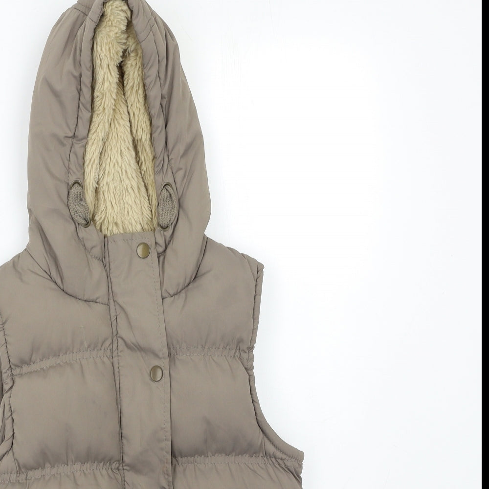 Young Dimension Girls Brown   Gilet Coat Size 10 Years