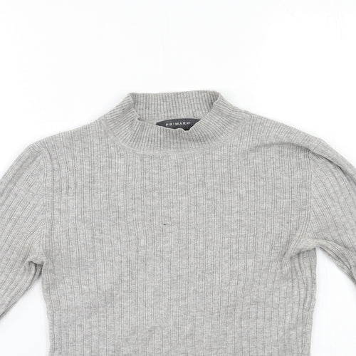 Primark Womens Grey  Knit Pullover Jumper Size 10