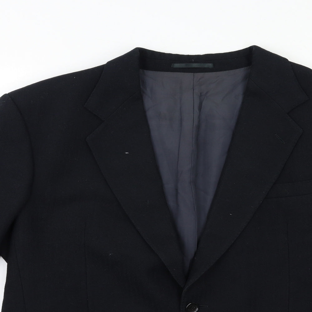 Etiquette Mens Black   Jacket Suit Jacket Size 40