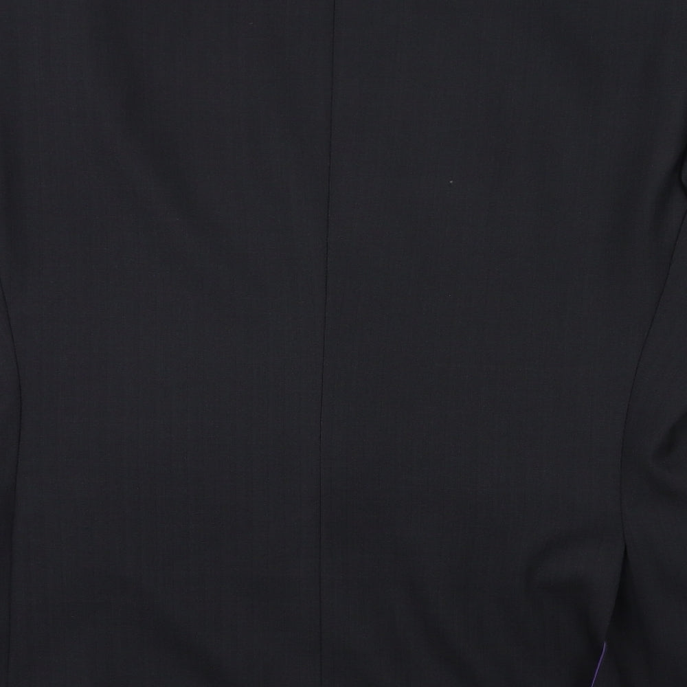 Milan Collection Mens Black   Jacket Suit Jacket Size 40