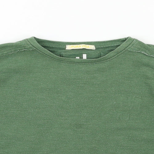 Pura Vida Boys Green   Pullover Sweatshirt Size 8 Years