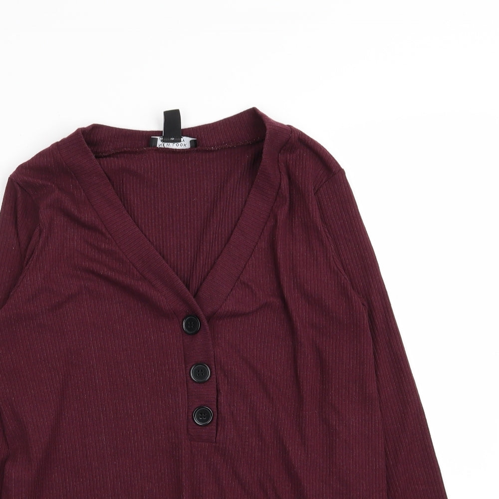 New Look Womens Purple   Basic T-Shirt Size 10