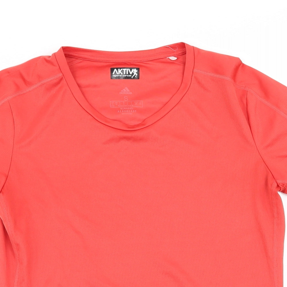 adidas Womens Red   Basic T-Shirt Size 8  - size 8-10