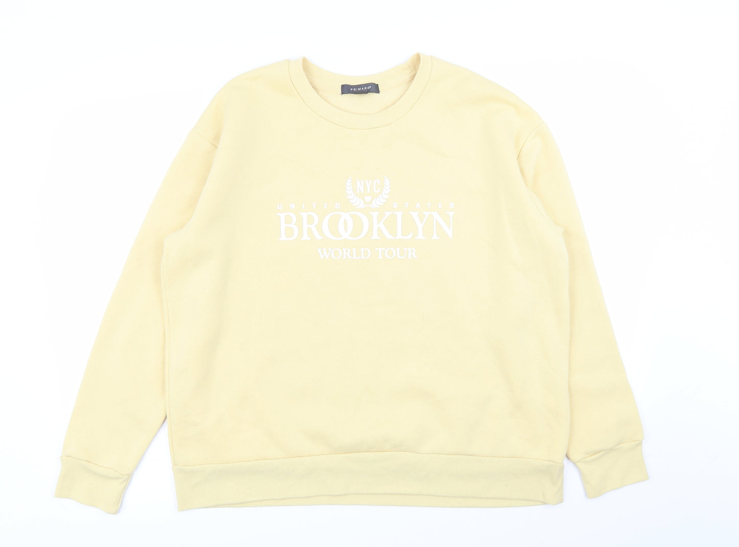 Primark Womens Yellow   Pullover Jumper Size 14