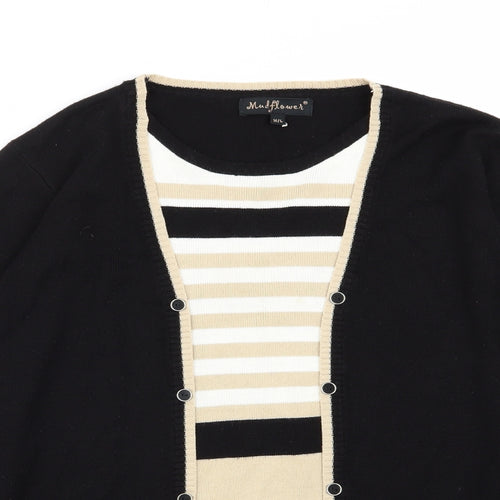 Mind Flower Womens Multicoloured Striped  Pullover Jumper Size M  - top/jumper