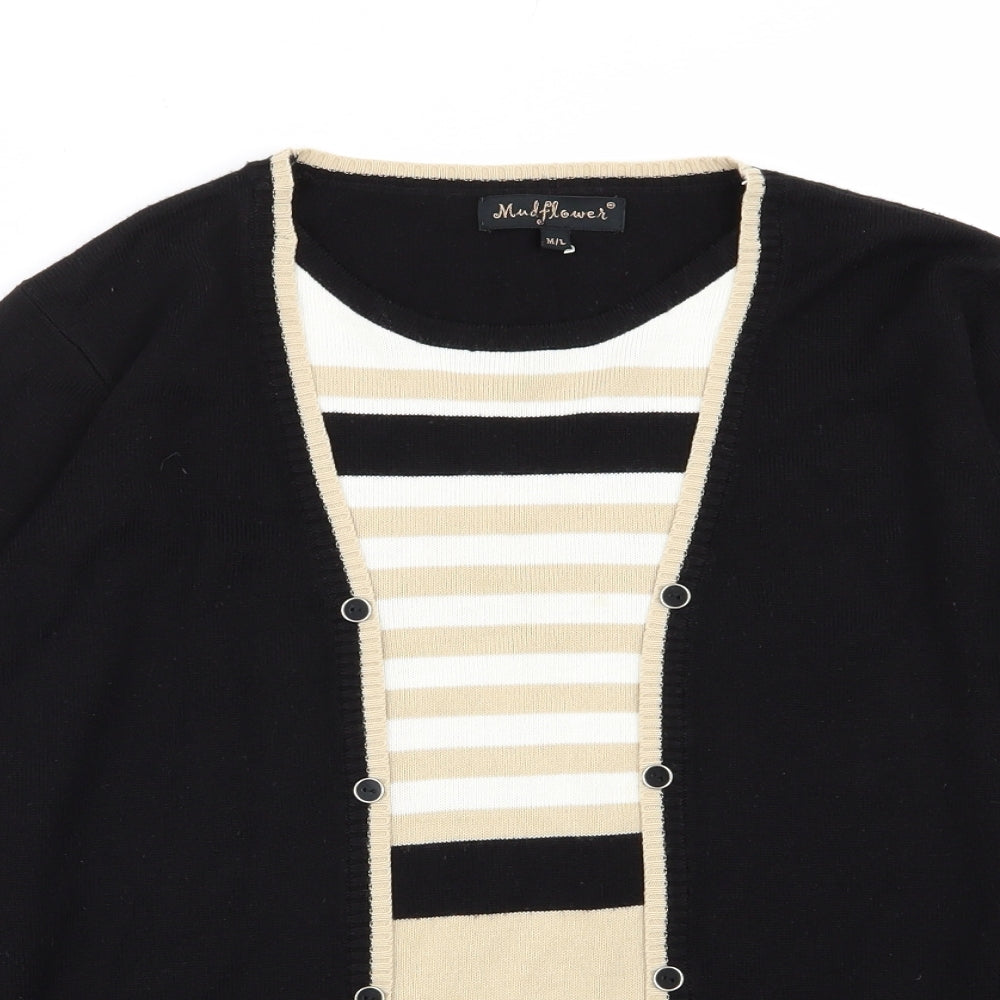 Mind Flower Womens Multicoloured Striped  Pullover Jumper Size M  - top/jumper
