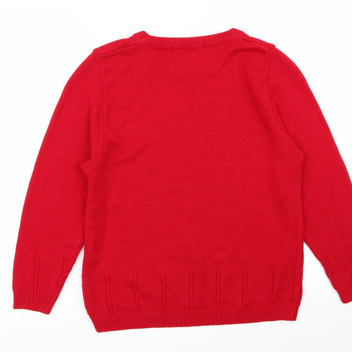 Pure & Natural Womens Red   Pullover Jumper Size M