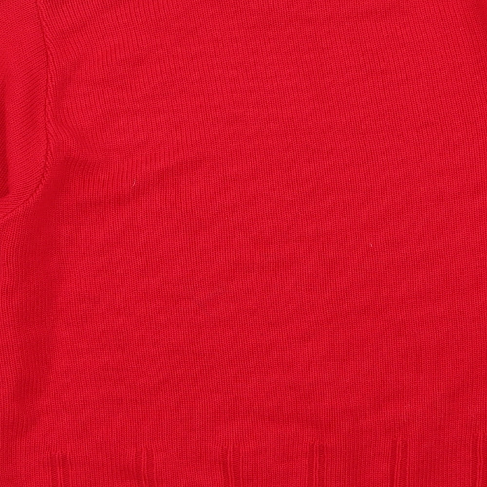 Pure & Natural Womens Red   Pullover Jumper Size M