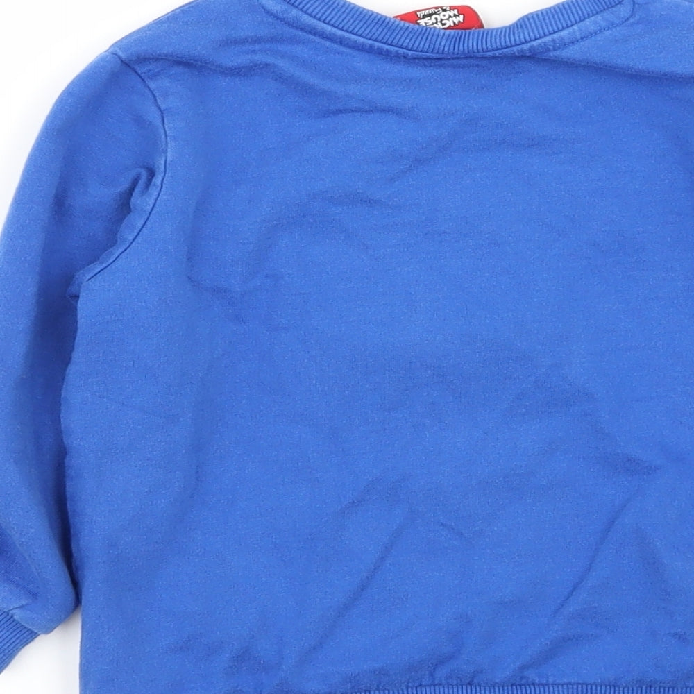 TU Boys Blue   Pullover Jumper Size 3-4 Years  - donald duck