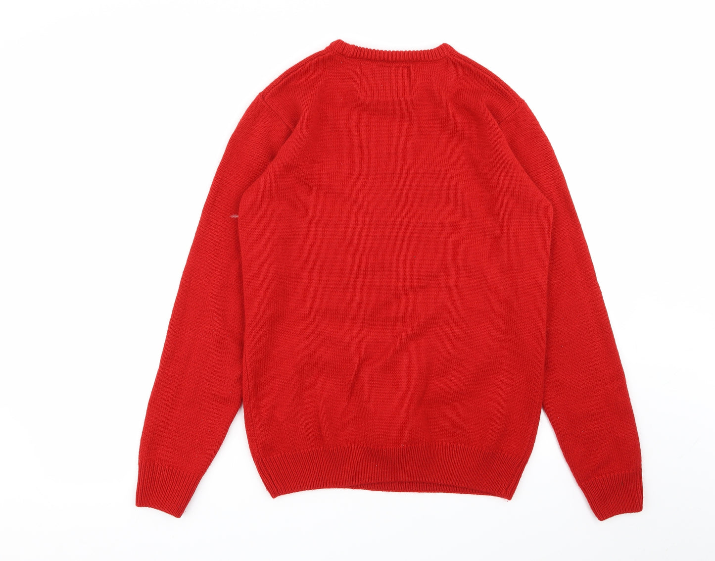 Cedar Wood State Mens Red   Pullover Jumper Size S  - Christmas jumper