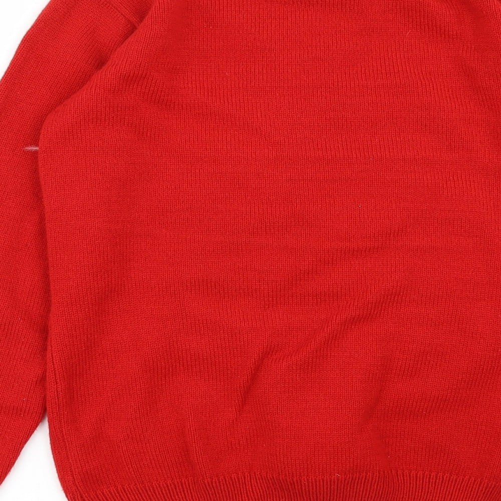 Cedar Wood State Mens Red   Pullover Jumper Size S  - Christmas jumper