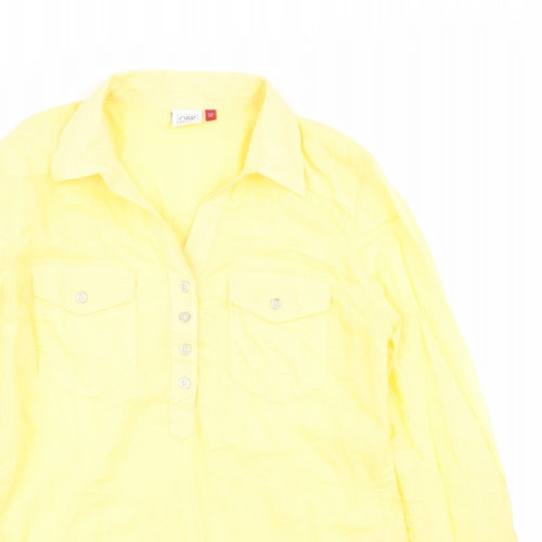 OBR Womens Yellow   Basic Blouse Size 4