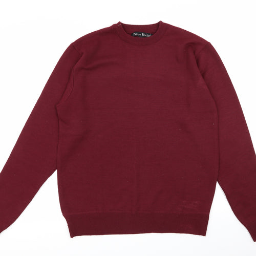 pierre roche Mens Red   Pullover Jumper Size M