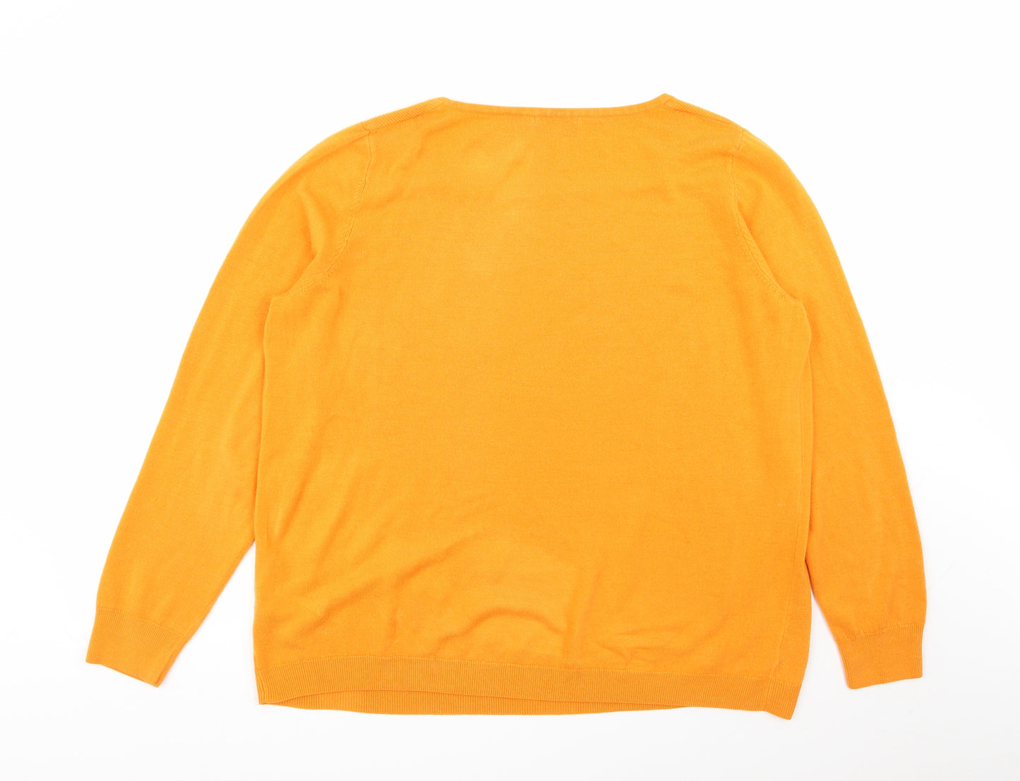 TU Womens Orange   Pullover Jumper Size 22
