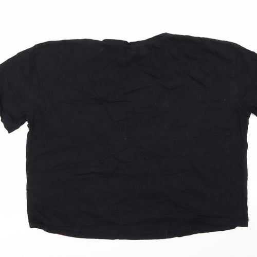 New Look Womens Black   Basic T-Shirt Size L  - friends
