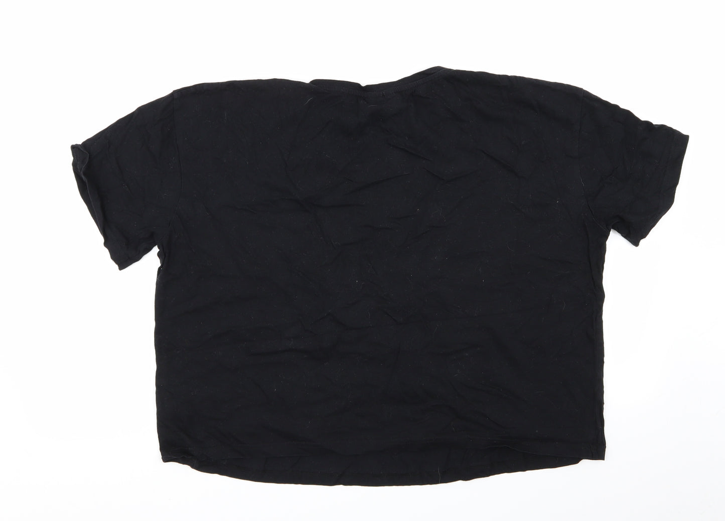New Look Womens Black   Basic T-Shirt Size L  - friends