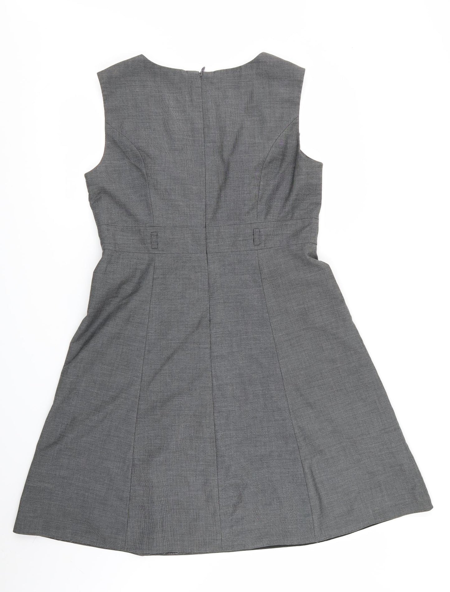 Asda George Womens Grey   Pinafore/Dungaree Dress  Size 14