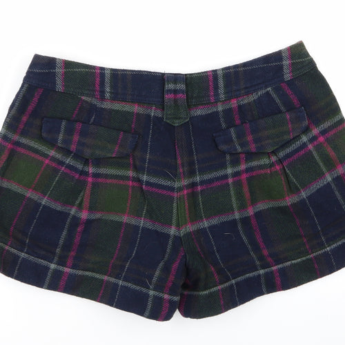 NEXT Womens Multicoloured Check  Hot Pants Shorts Size 12
