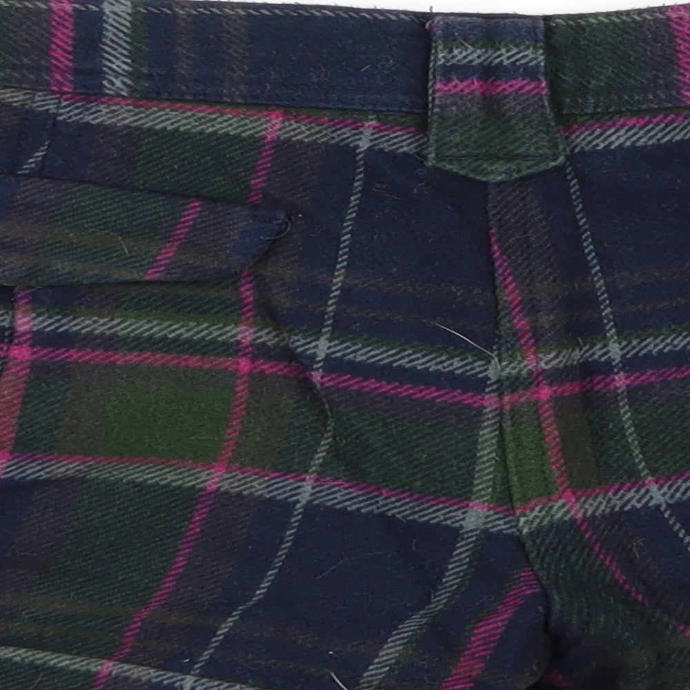 NEXT Womens Multicoloured Check  Hot Pants Shorts Size 12