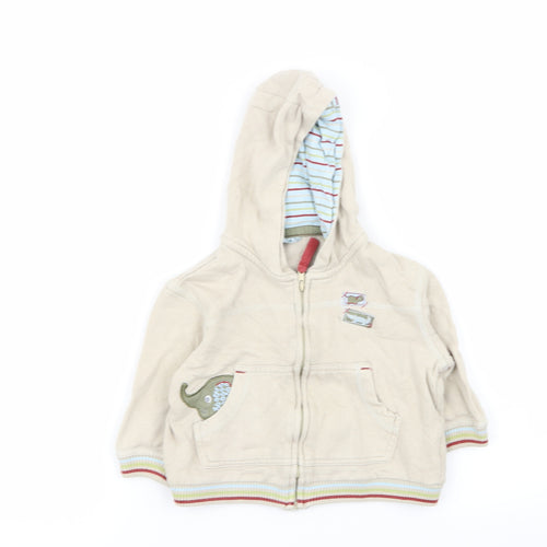 Cherokee Boys Beige   Full Zip Jumper Size 9-12 Months