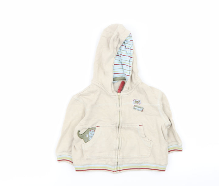 Cherokee Boys Beige   Full Zip Jumper Size 9-12 Months