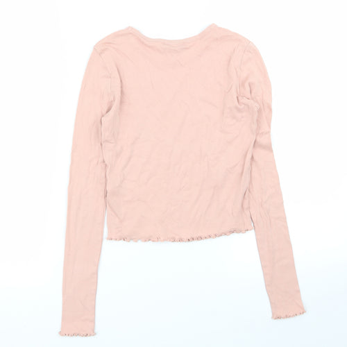 Topshop Womens Pink   Basic T-Shirt Size 6