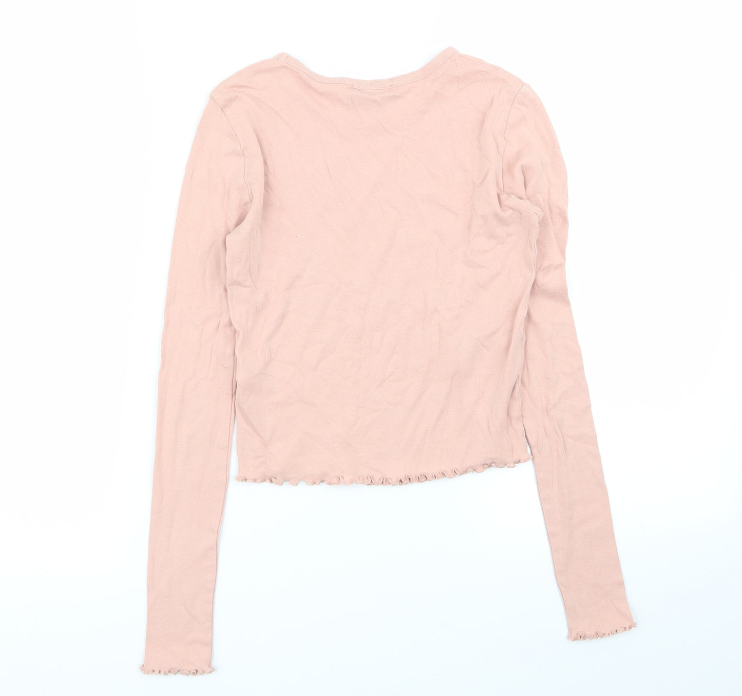 Topshop Womens Pink   Basic T-Shirt Size 6