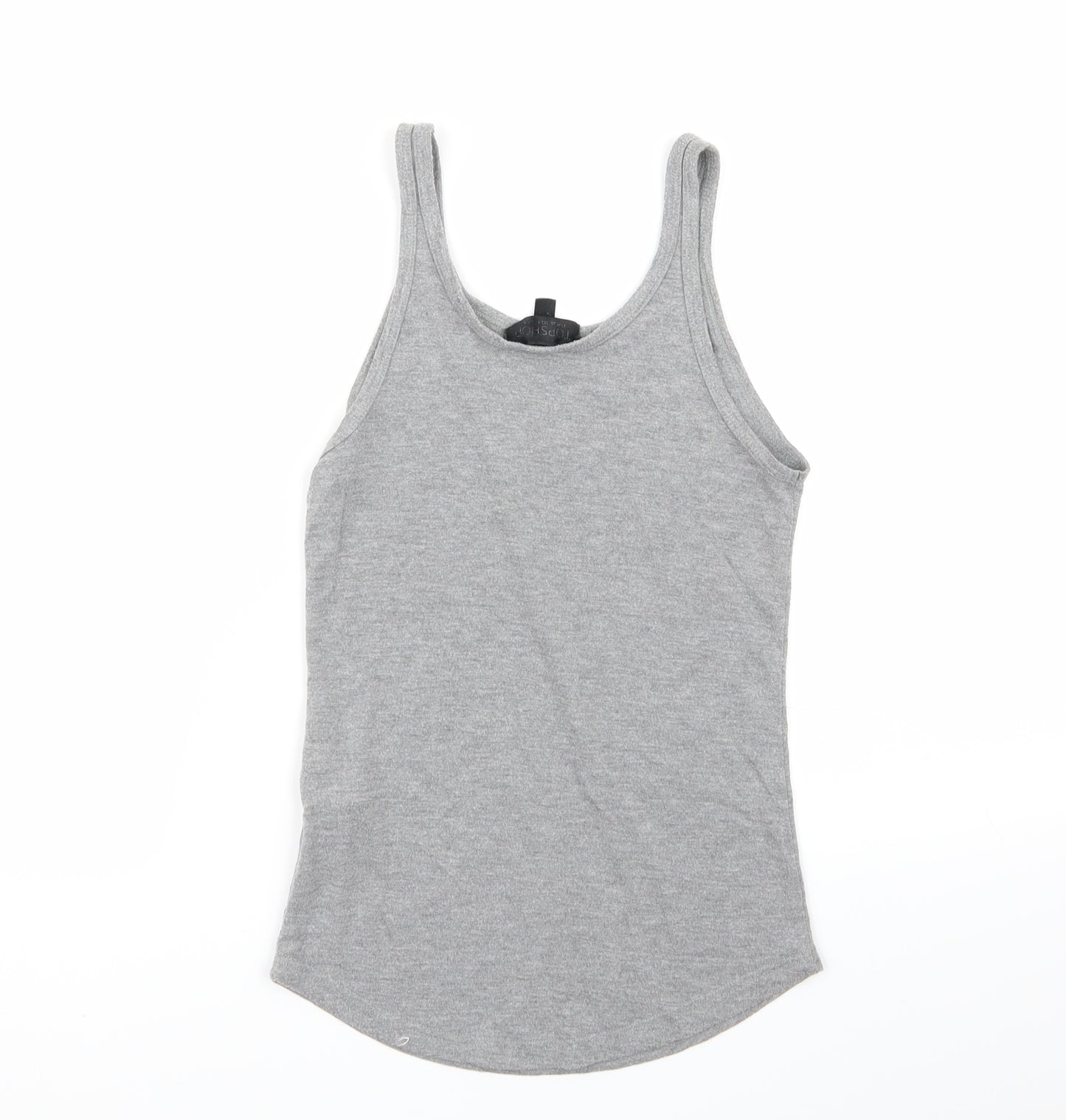 topshp Womens Grey   Basic Tank Size 8