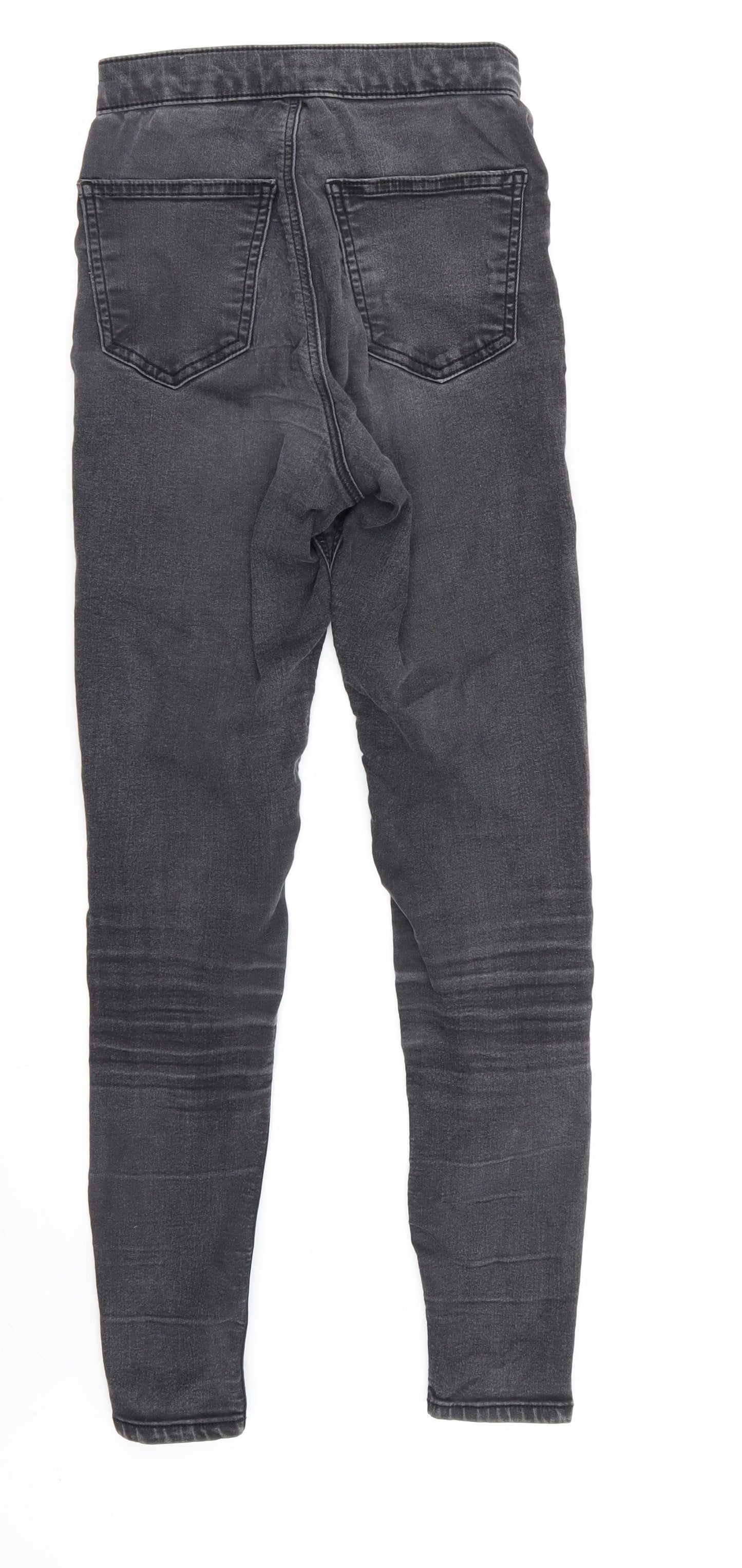 Topshop Womens Grey   Skinny Jeans Size 25 in L32 in