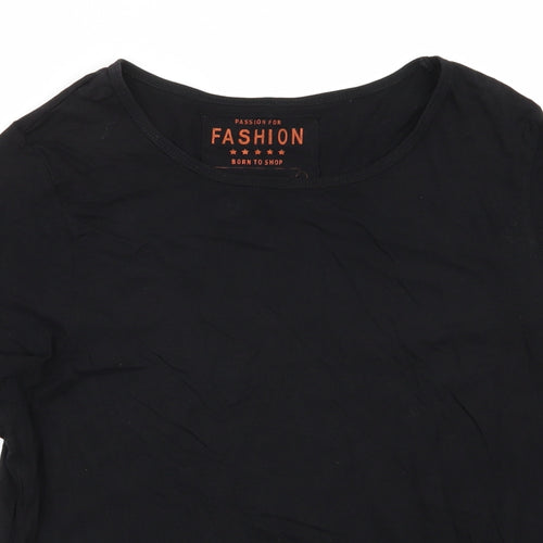 Fashion Womens Black   Basic T-Shirt Size 16
