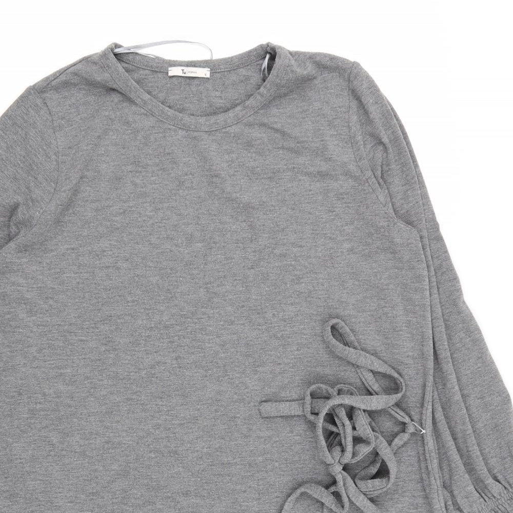TU Womens Grey   T-Shirt Dress  Size 16