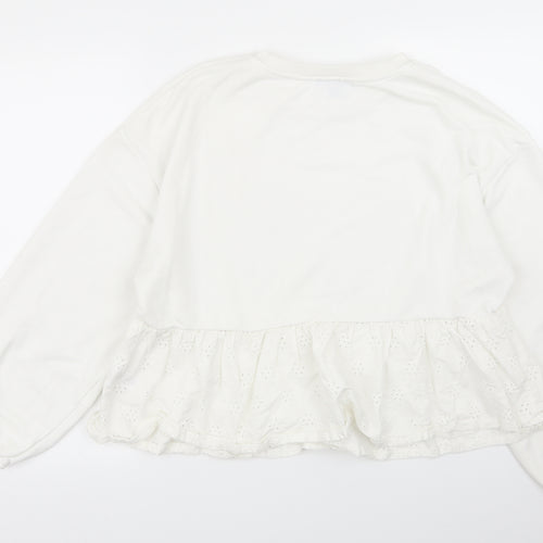 Primark Womens White   Pullover Jumper Size 14