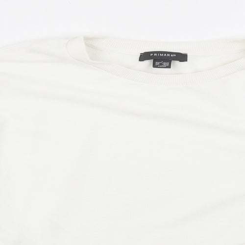 Primark Womens White   Pullover Jumper Size 14