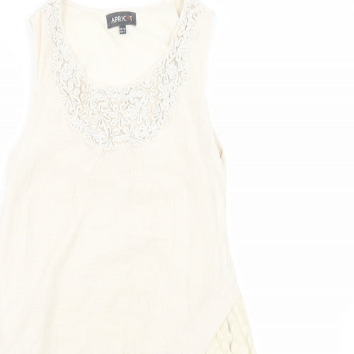 Apricot Womens Beige Geometric  A-Line  Size 10