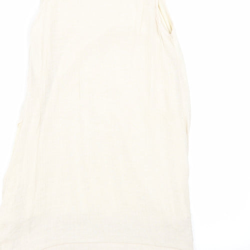 Apricot Womens Beige Geometric  A-Line  Size 10