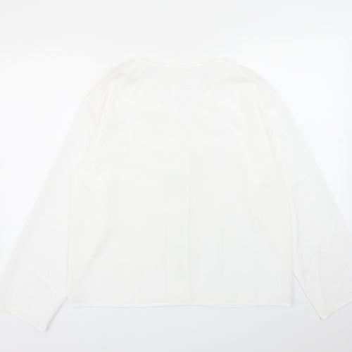 Preworn Womens White   Basic Button-Up Size L