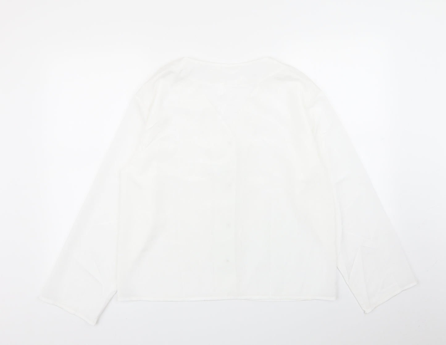 Preworn Womens White   Basic Button-Up Size L
