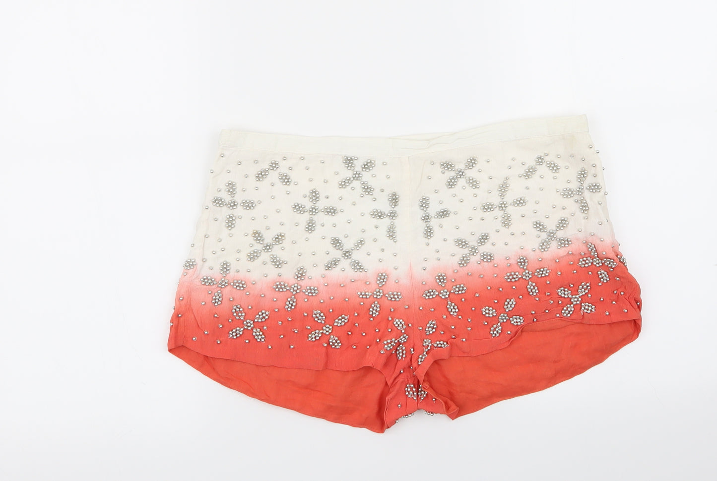urban bliss Womens Multicoloured Geometric  Hot Pants Shorts Size 10
