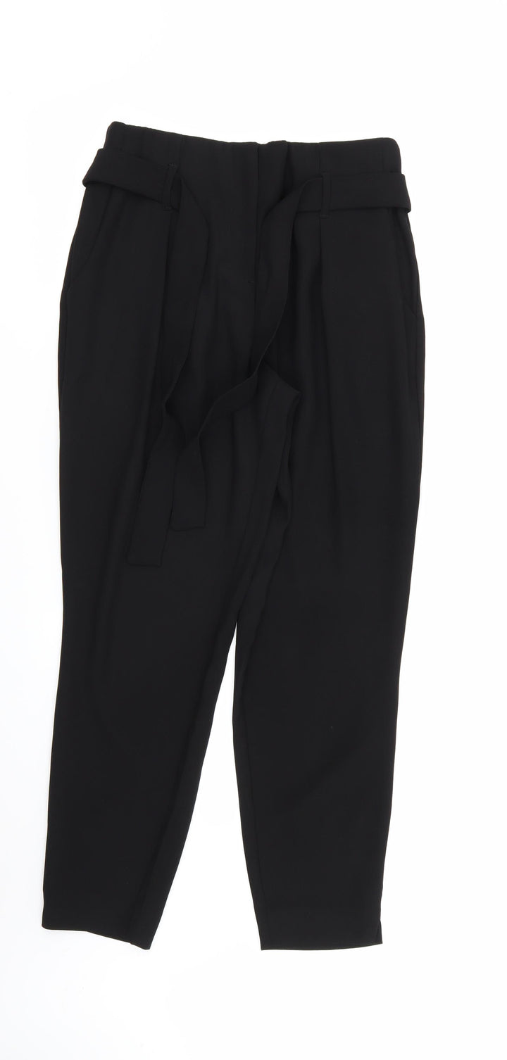 River Island Womens Black   Rain Trousers Trousers Size 8 L28 in - Stretch waistband