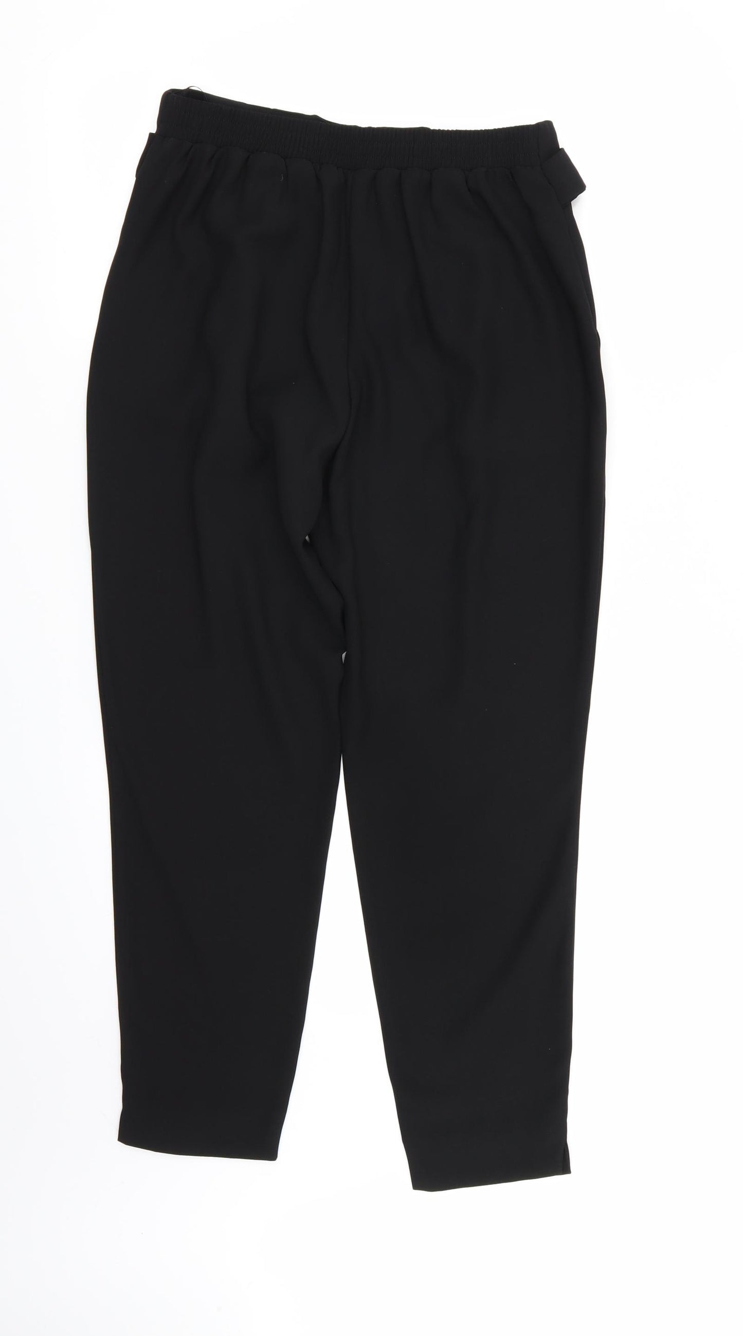 River Island Womens Black   Rain Trousers Trousers Size 8 L28 in - Stretch waistband
