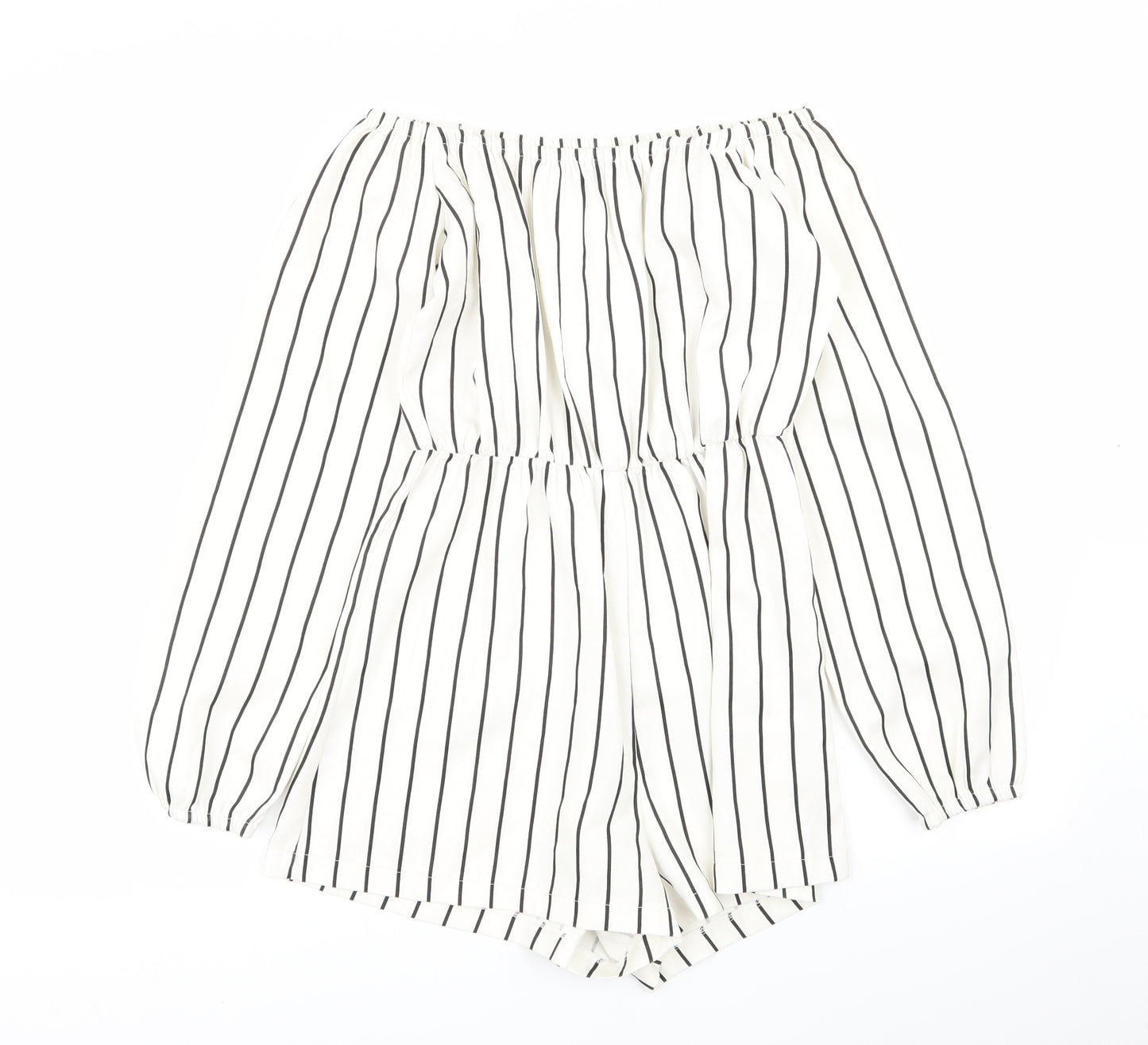 PLT Womens Multicoloured Striped  Playsuit One-Piece Size 8