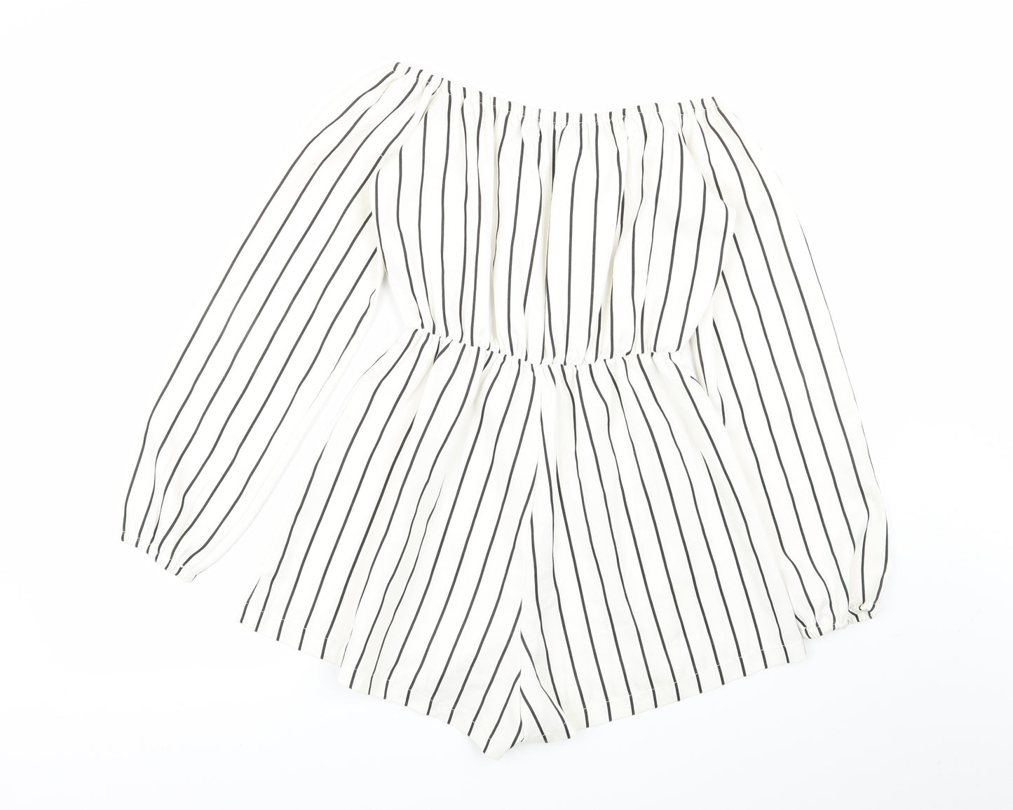 PLT Womens Multicoloured Striped  Playsuit One-Piece Size 8