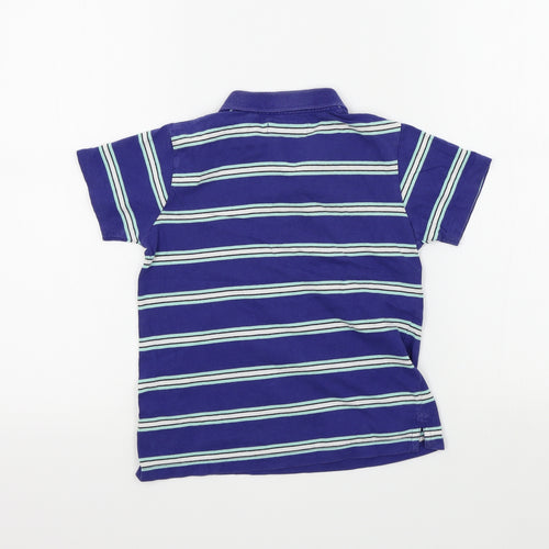 NEXT Boys Blue Striped  Basic Polo Size 5-6 Years