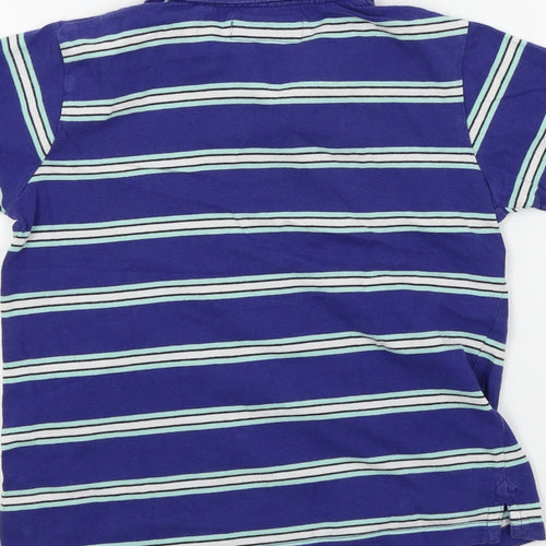 NEXT Boys Blue Striped  Basic Polo Size 5-6 Years