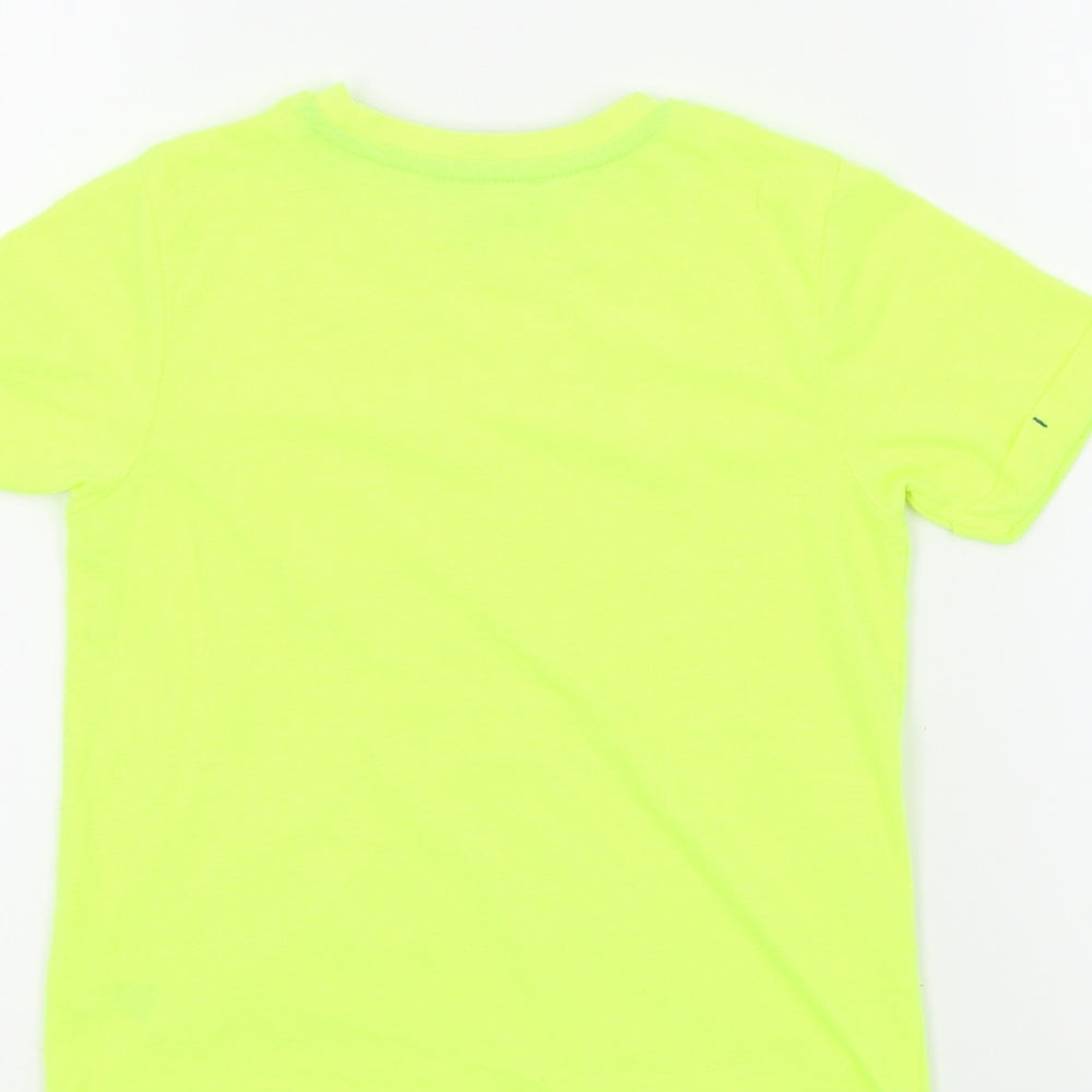 George Boys Yellow Colourblock  Basic T-Shirt Size 4-5 Years